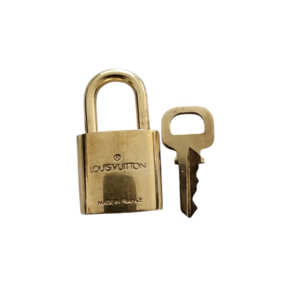 Authentic Louis Vuitton, Made in France Brass Lock & Key #301